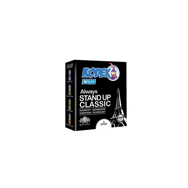 کاندوم ناچ کدکس مدل STAND UP بسته 3 عددی