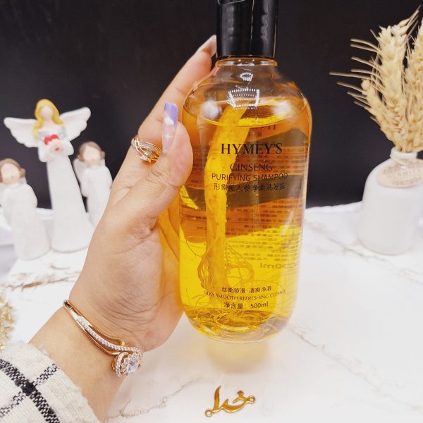 شامپو سر ترمیم کننده و ضد ریزش جینسینگ HYMEYS حجم 500 میل