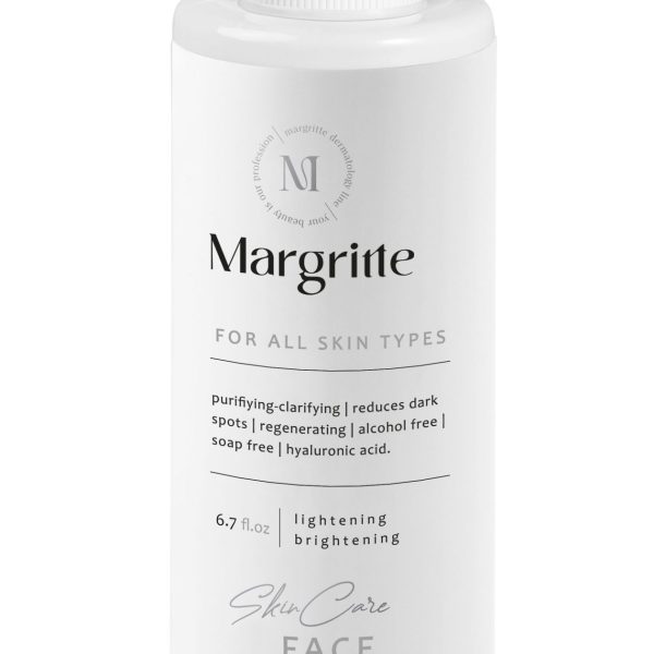 ژل شستشو (فیس واش) روشن کننده برای انواع پوست حجم 200 میلی لیتر مارگریت