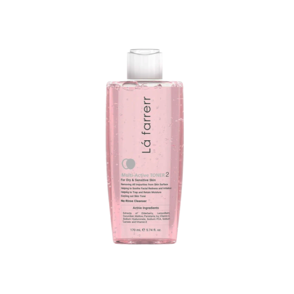 تونر پاک کننده صورت لافارر مدل Dry & Sensitive Skin کد 2 حجم 170 میلی لیتر
