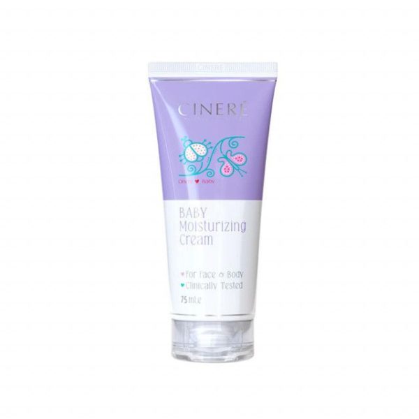 کرم مرطوب کننده کودک سینره مناسب صورت و بدن حجم 75 میلی لیتر