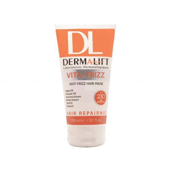 ماسک مو درمالیفت مدل Vita-Frizz مناسب موهای وزدار حجم 150 میلی لیتر