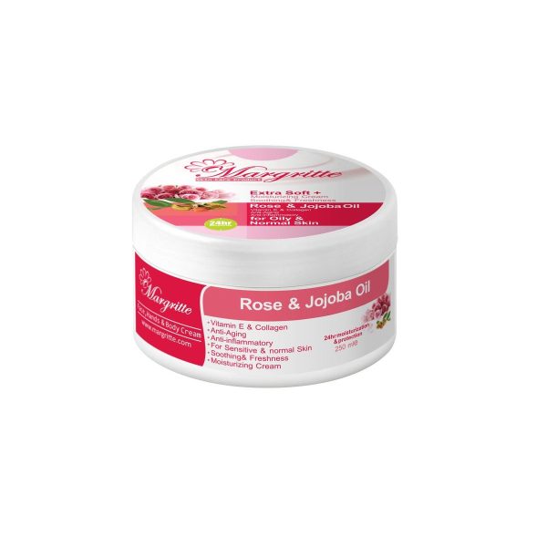 کرم مرطوب کننده آبرسان رز جوجوبا حجم 150 میلی لیتر (کاسه ای) مارگریت