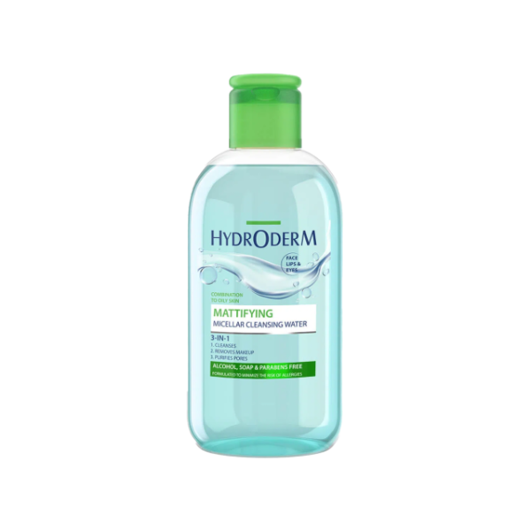 میسلار واتر 3 در 1 هیدرودرم مدل Mattifying مناسب پوست چرب و مختلط حجم 250 میلی لیتر