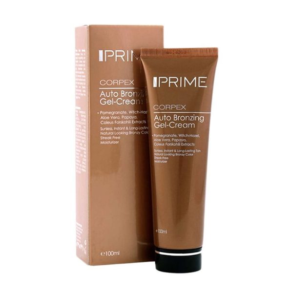 ژل کرم برنزه کننده پرایم کورپکس برای پوست صورت و بدن