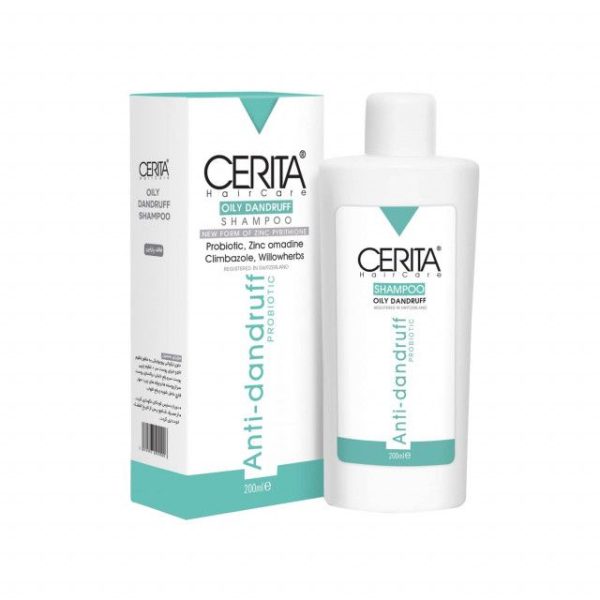 شامپو ضد شوره سریتا مدل Probiotic مناسب موهای چرب حجم 200 میلی لیتر