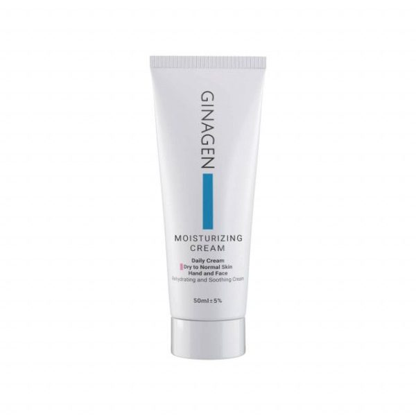 کرم آبرسان ژیناژن مناسب پوست خشک و نرمال حجم 50 میلی لیتر