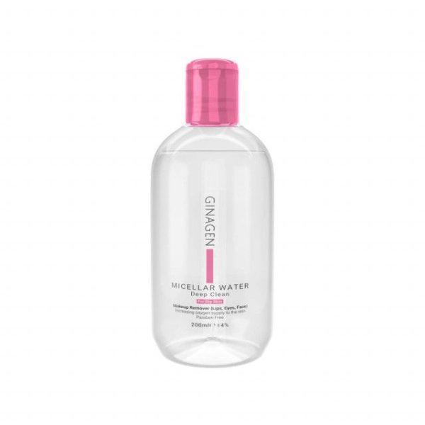 میسلار واتر ژیناژن مناسب پوست خشک و نرمال حجم 200 میلی لیتر