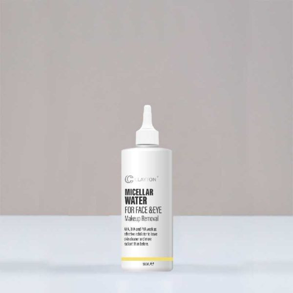 بطری آب میسلار کلایتون برای پاک کردن آرایش صورت و چشم