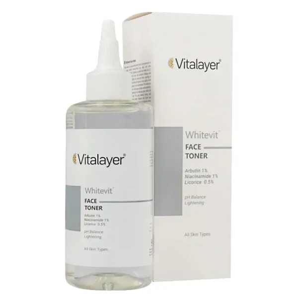 تونر ضد لک ویتالیر مدل Whitevit حجم 200 میلی لیتر