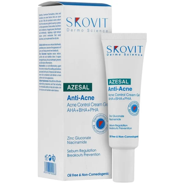 کرم ژل آنتی آکنه مناسب پوست های دارای آکنه حاوی 30AHA+BHA+PHA گرمی-اسکوویت