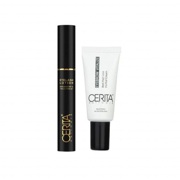 پکیج 2 عددی محلول و کرم تقویت کننده مژه و ابرو سریتا