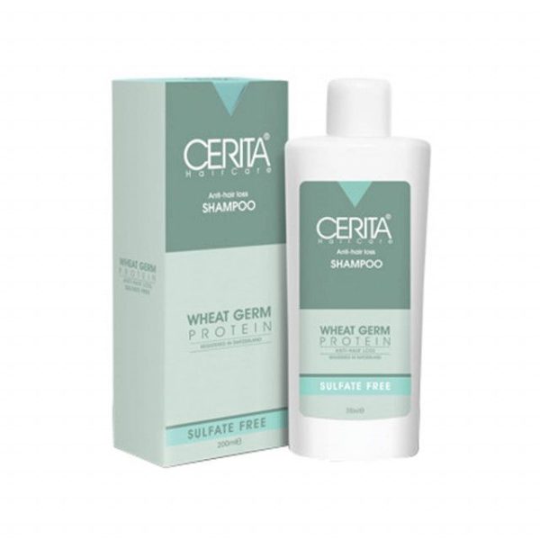 شامپو فاقد سولفات سریتا مدل جوانه گندم حجم 200 میلی لیتر