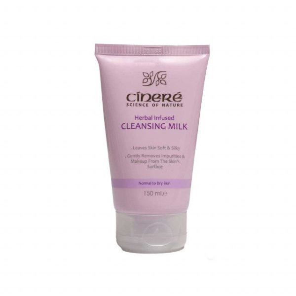 شیر پاک کن سینره مناسب پوست های معمولی تا خشک حجم 150 میلی لیتر