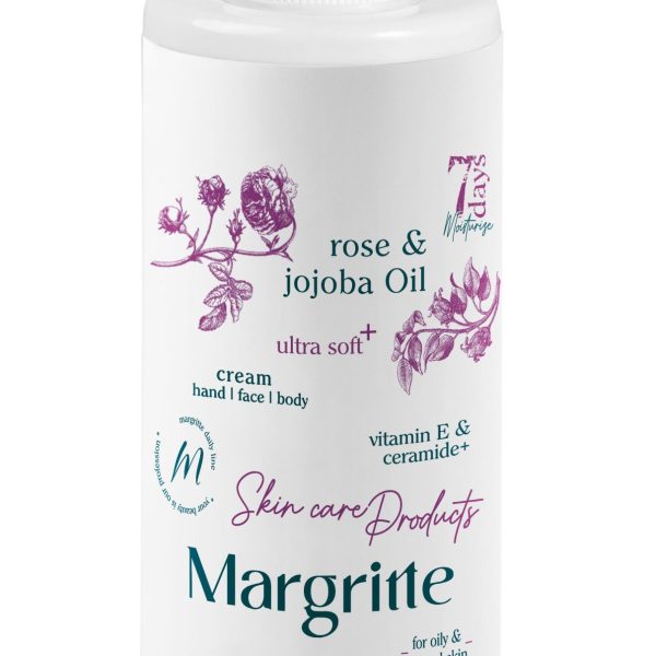 کرم مرطوب کننده آبرسان رز جوجوبا حجم 250 میلی لیتر (پمپی) مارگریت