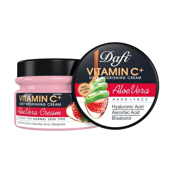 کرم کاسه ای آلوئه ورا حاوی ویتامین C دافی